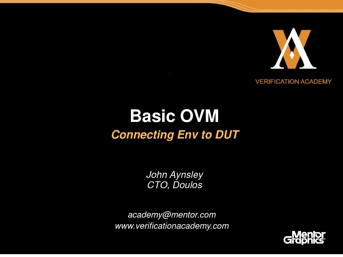 Module basic ovm session4 connecting env to dut jaynsley.pdf