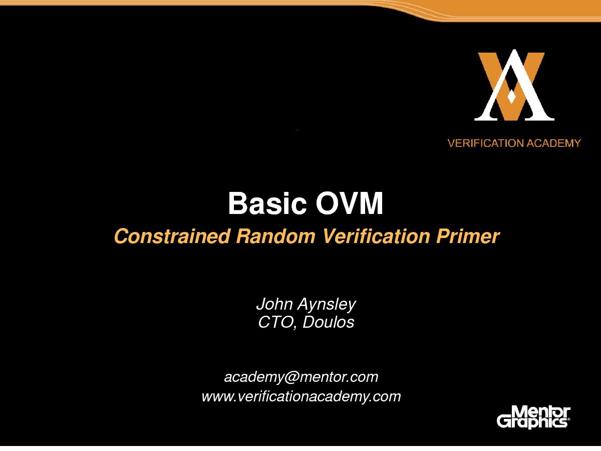 Module basic ovm session1 constrained random primer jaynsley.pdf